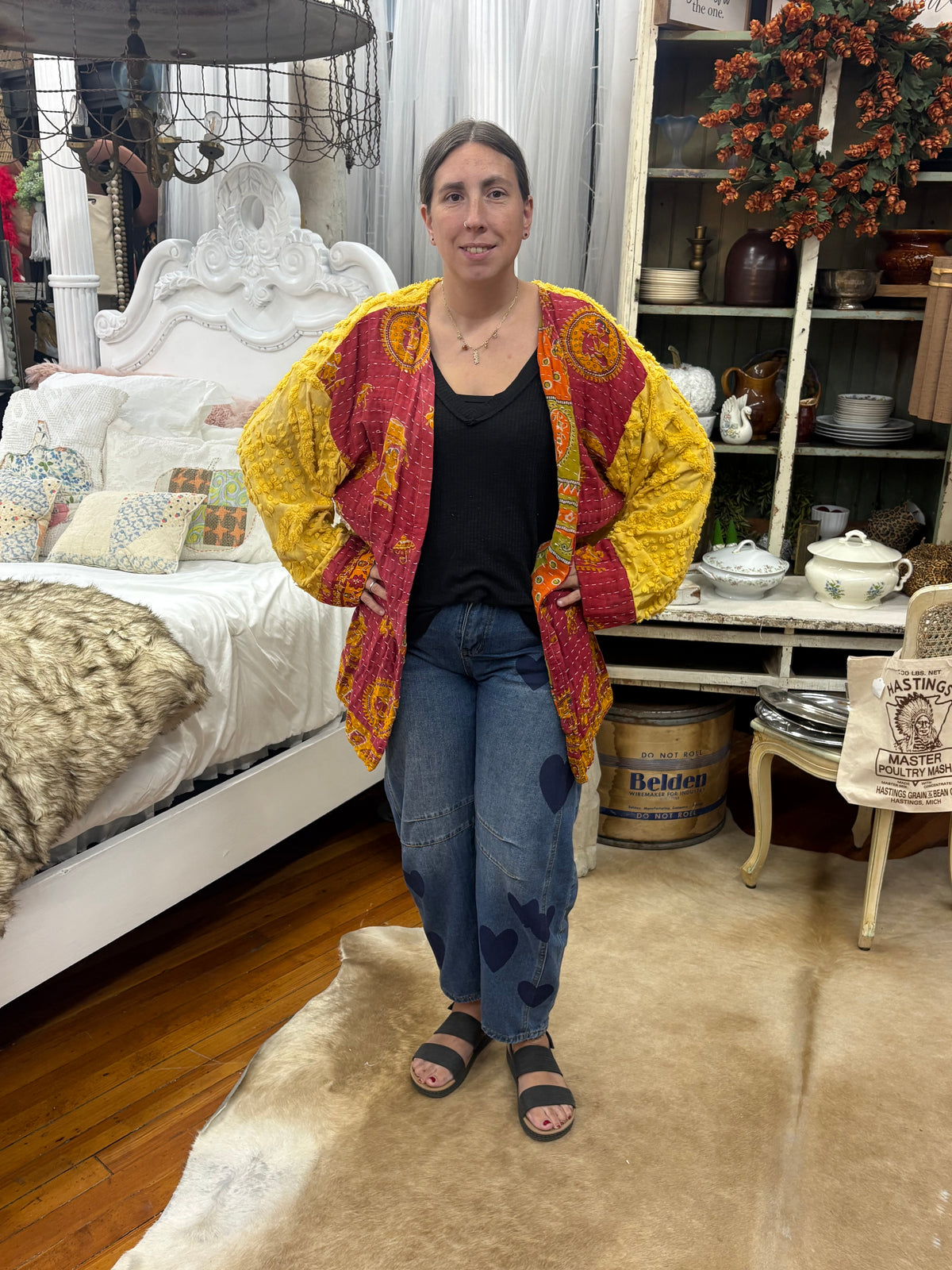 Handmade Vintage Style Kantha Jacket