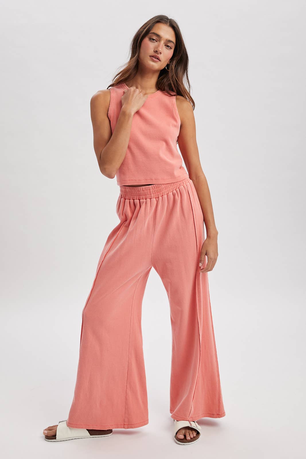Knit Tank & Palazzo Pants Set (Sold Separately)