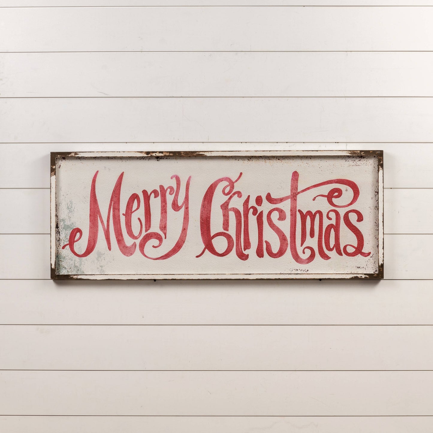 Script Merry Christmas Sign