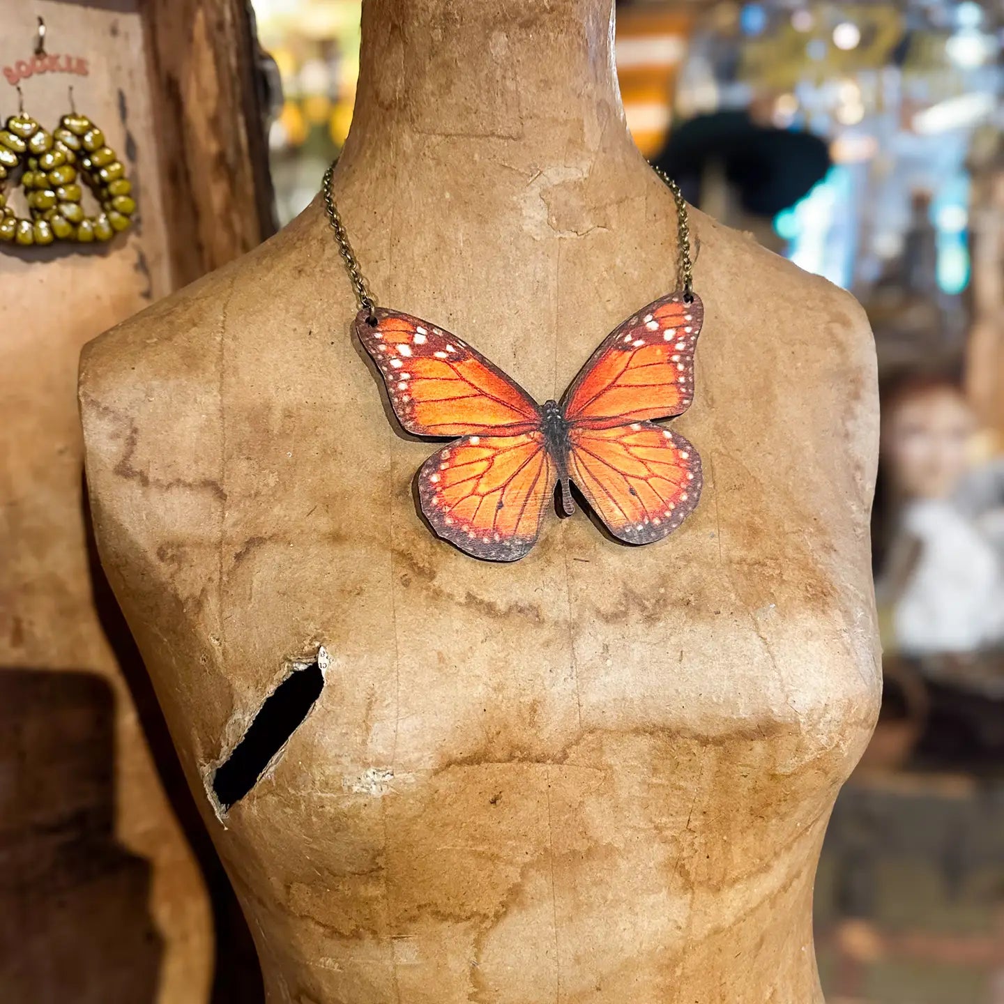 Monarch Butterfly Necklace