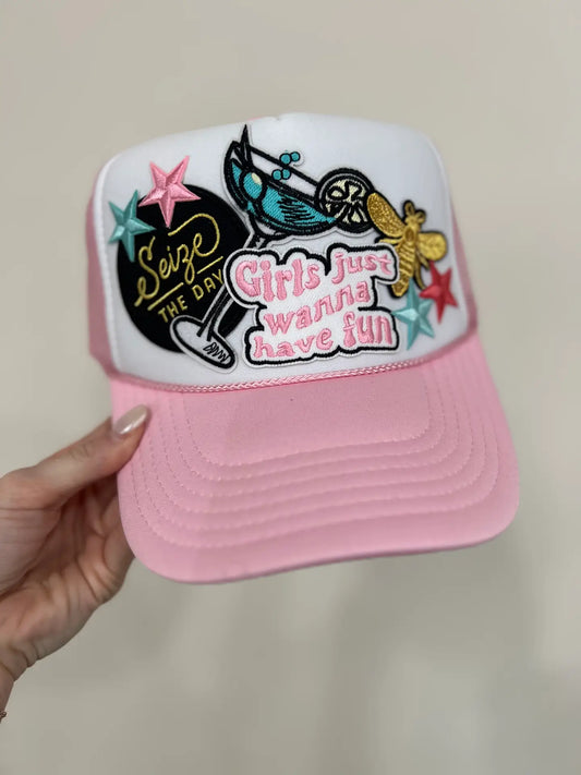 Girls Just Wanna Have Fun Trucker Hat