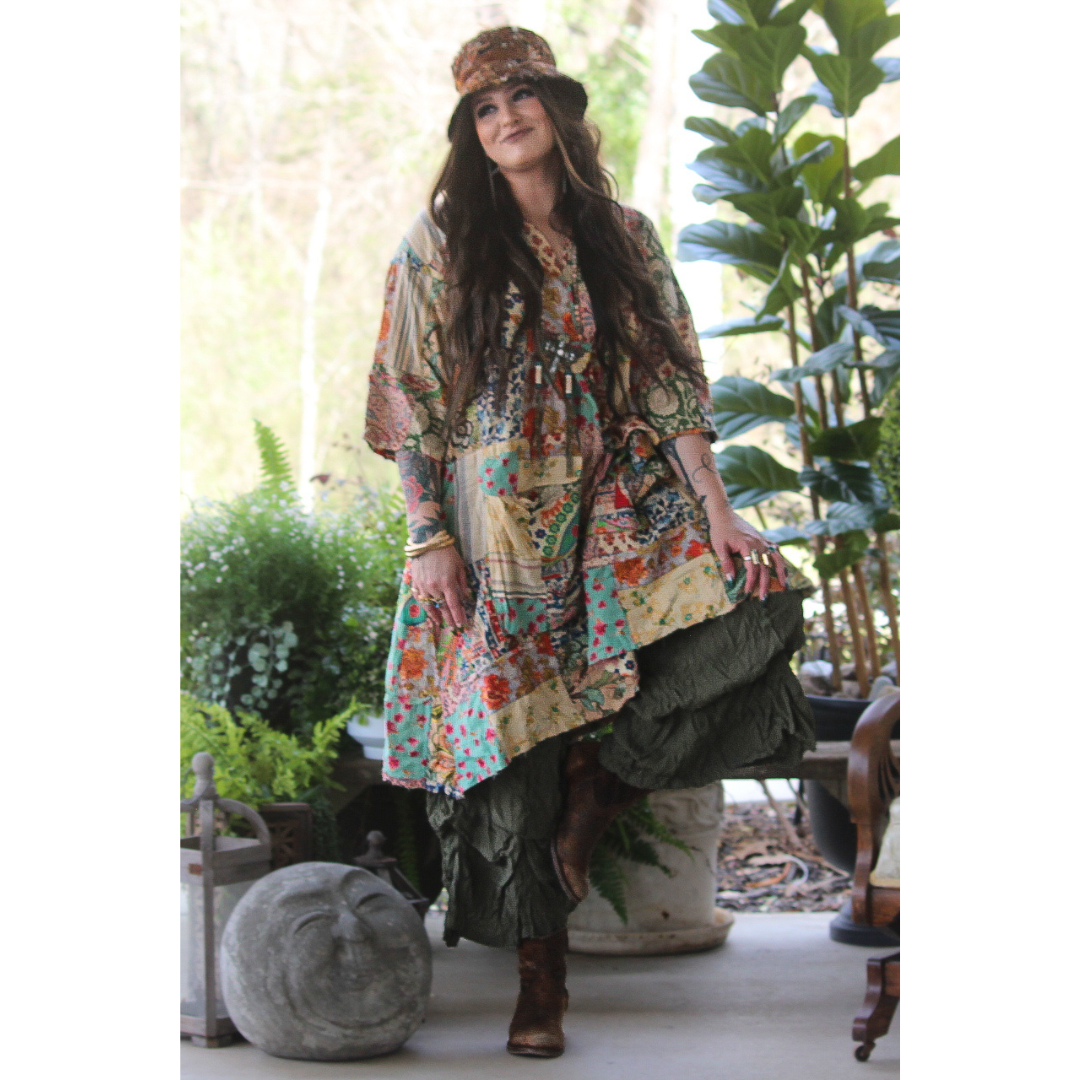 Jaded Gypsy Afternoon Garden Views Dress