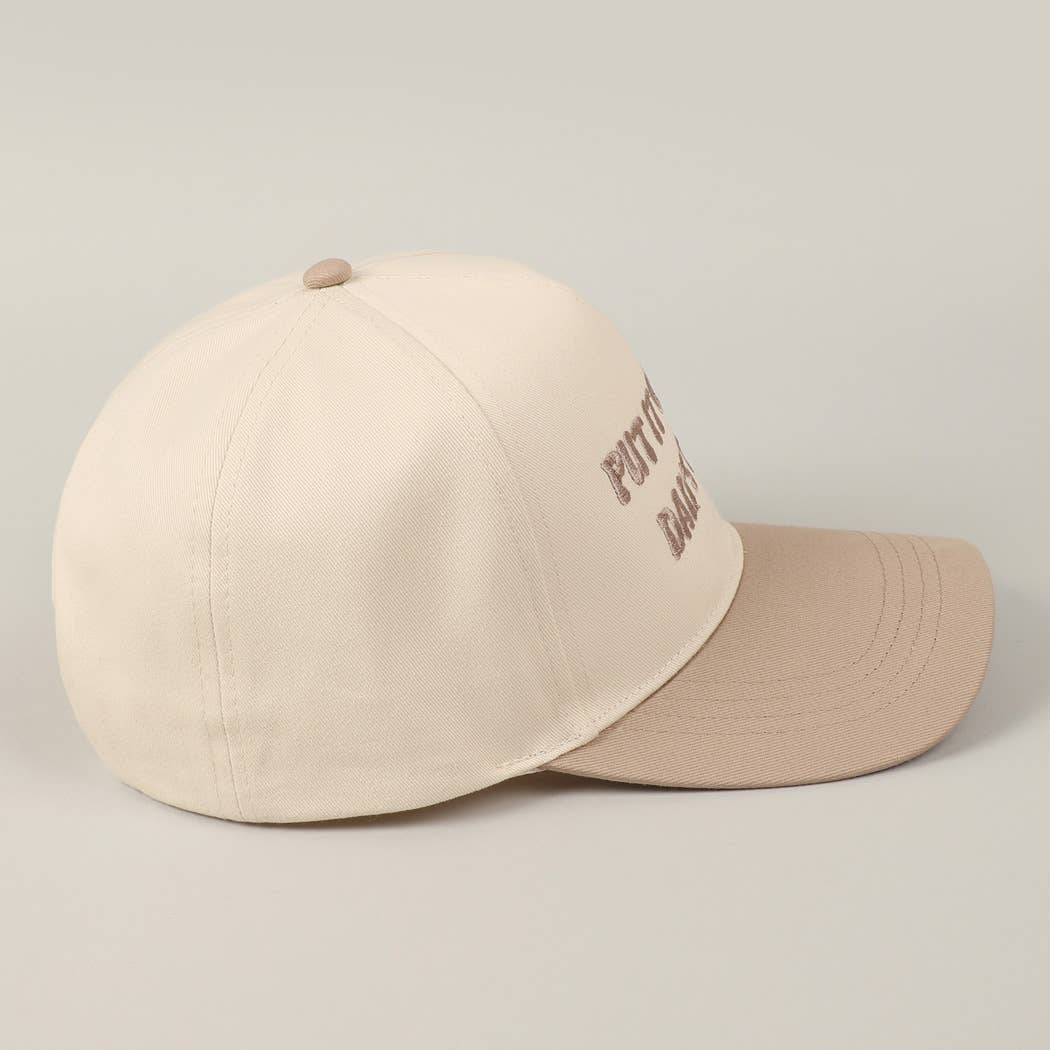 Put It On My Dad's Tab Embroidery Two-Tone Hat