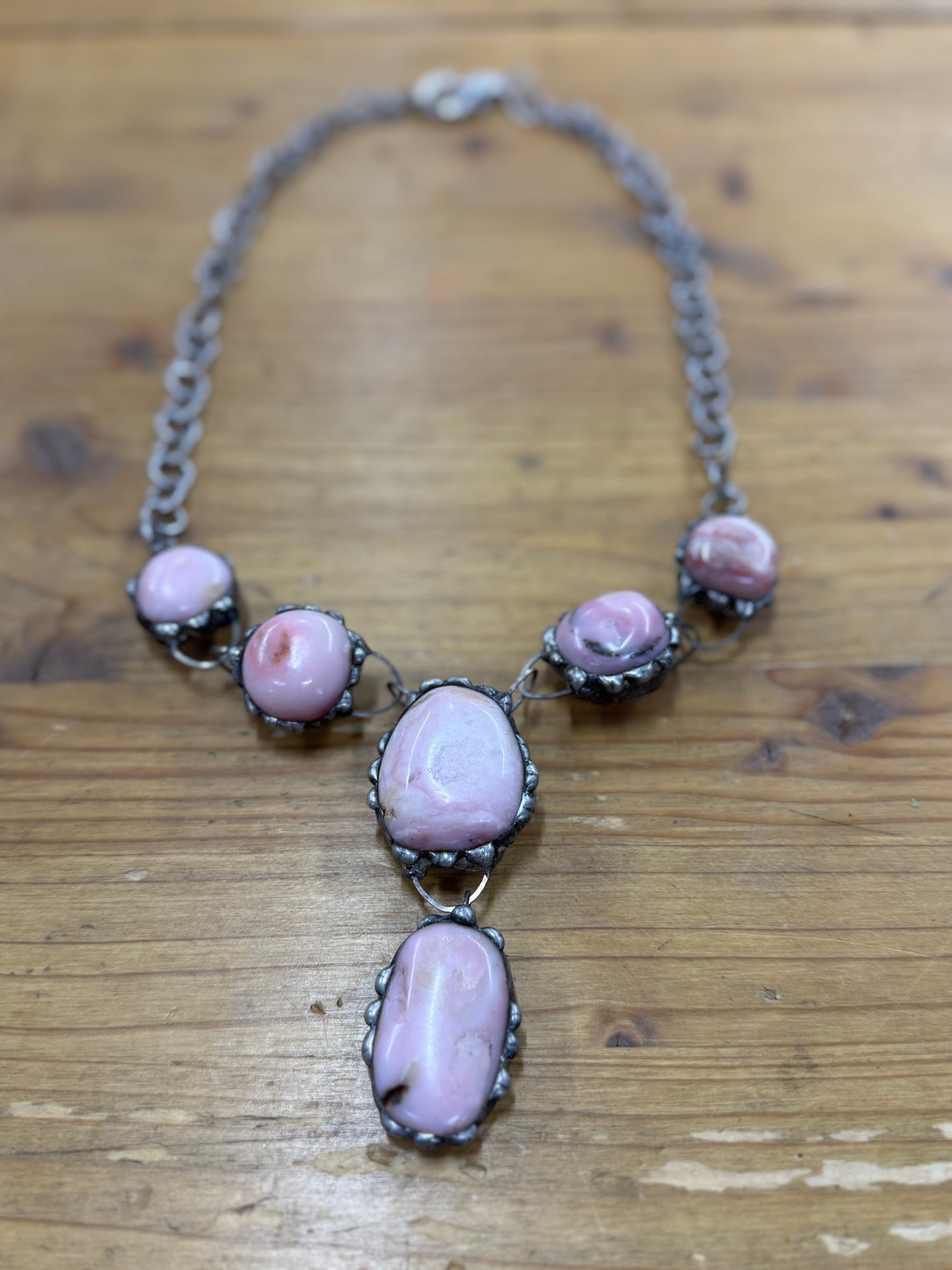 Harley & Maude Pink Stone Necklace