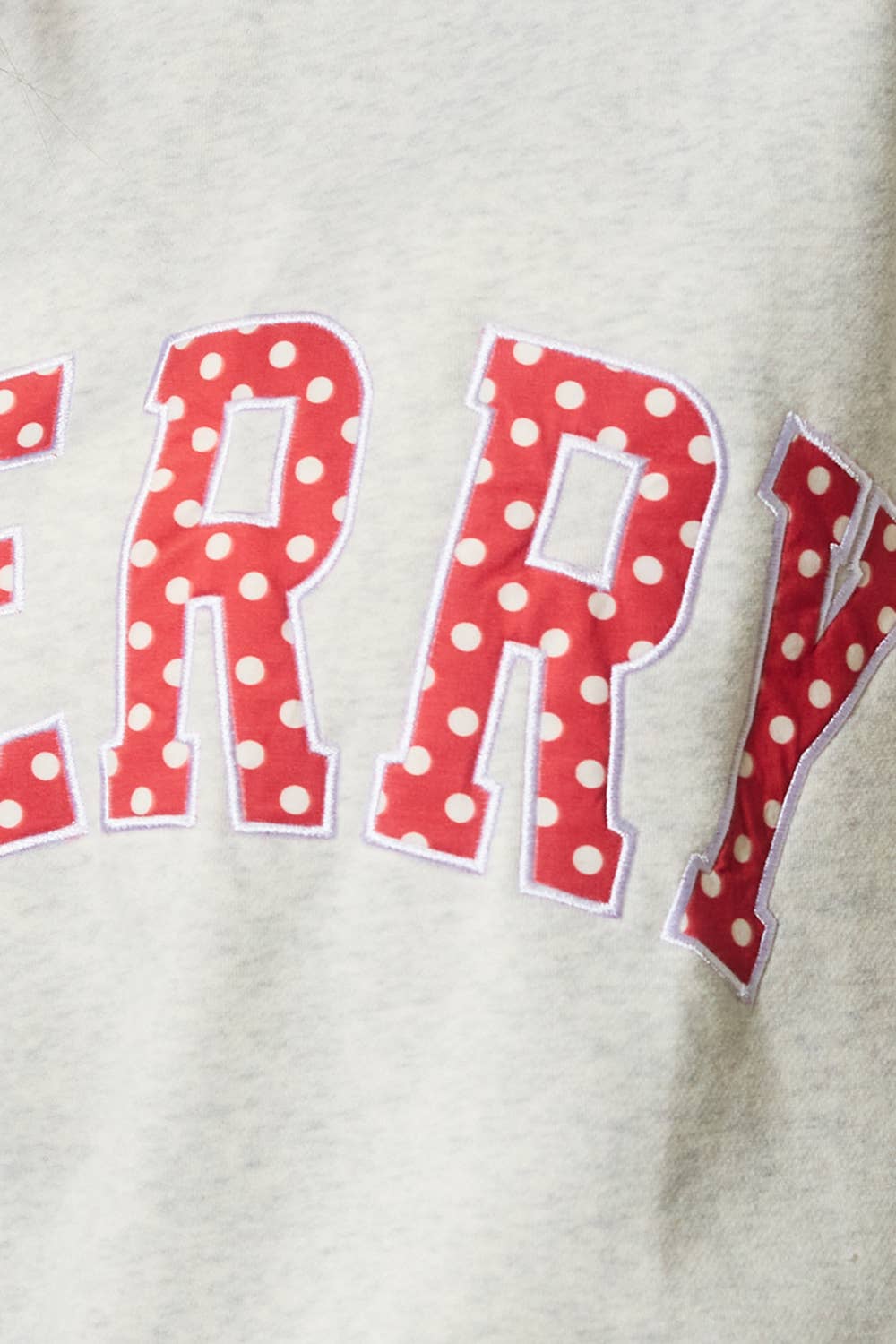 "MERRY" Varsity Mock Neck Sweatshirt