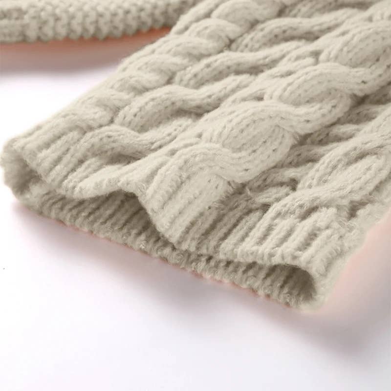 Slouchy Cable Knit Flare Sleeve Chunky Sweater Jumper