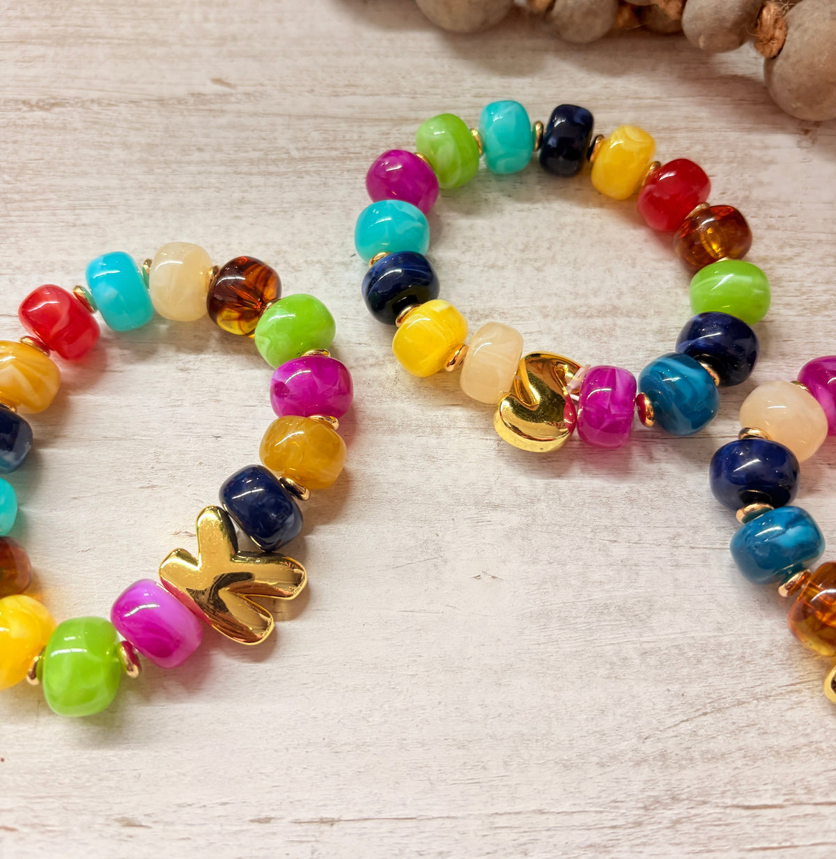 Beaded Initial Bracelet