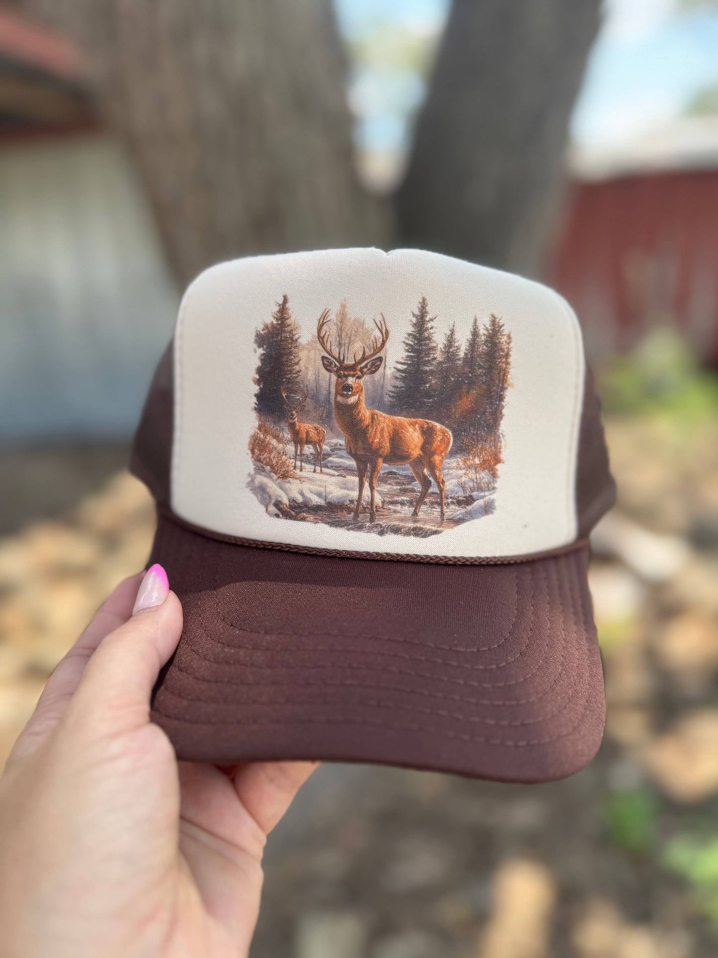 Retro Deer Trucker Cap