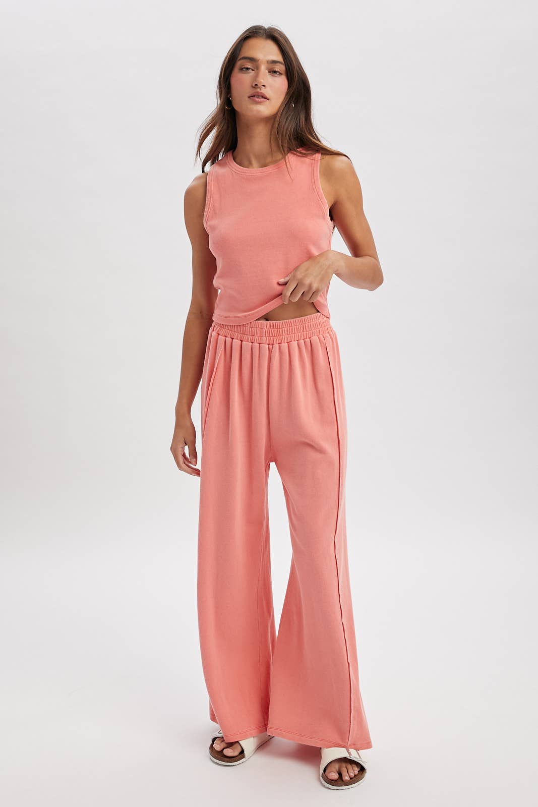 Knit Tank & Palazzo Pants Set (Sold Separately)