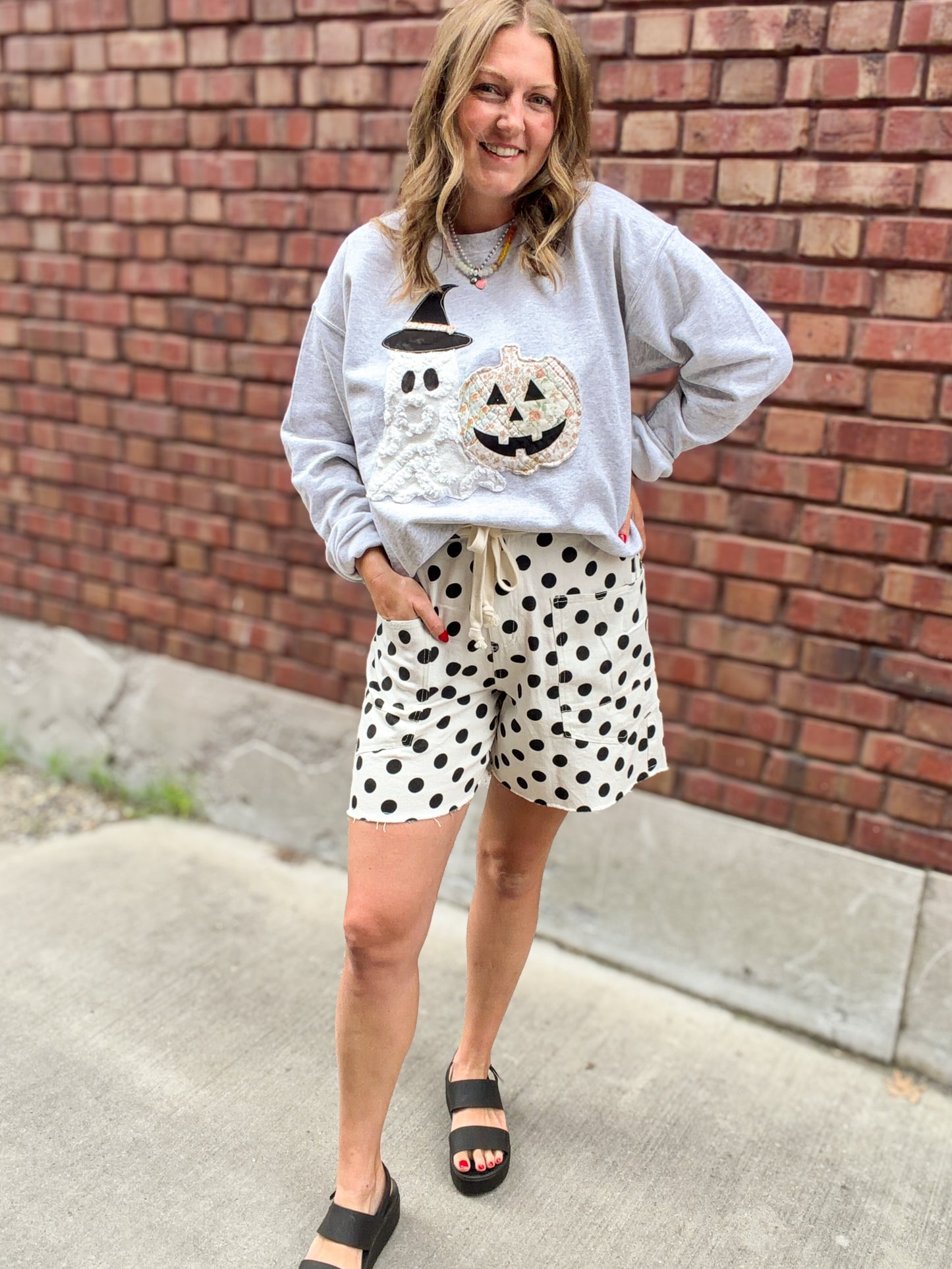 Vintage Ghost & Jack O Lantern Sweatshirt