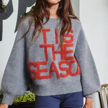 'Tis the Season & L'amour' Lettering Sweater