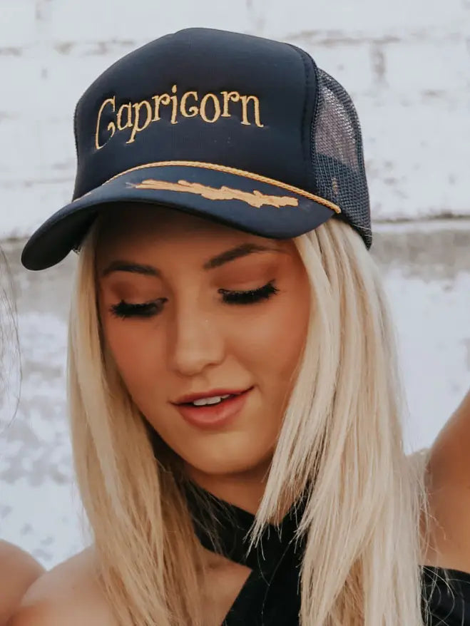 Capricorn Gold Trucker Hat