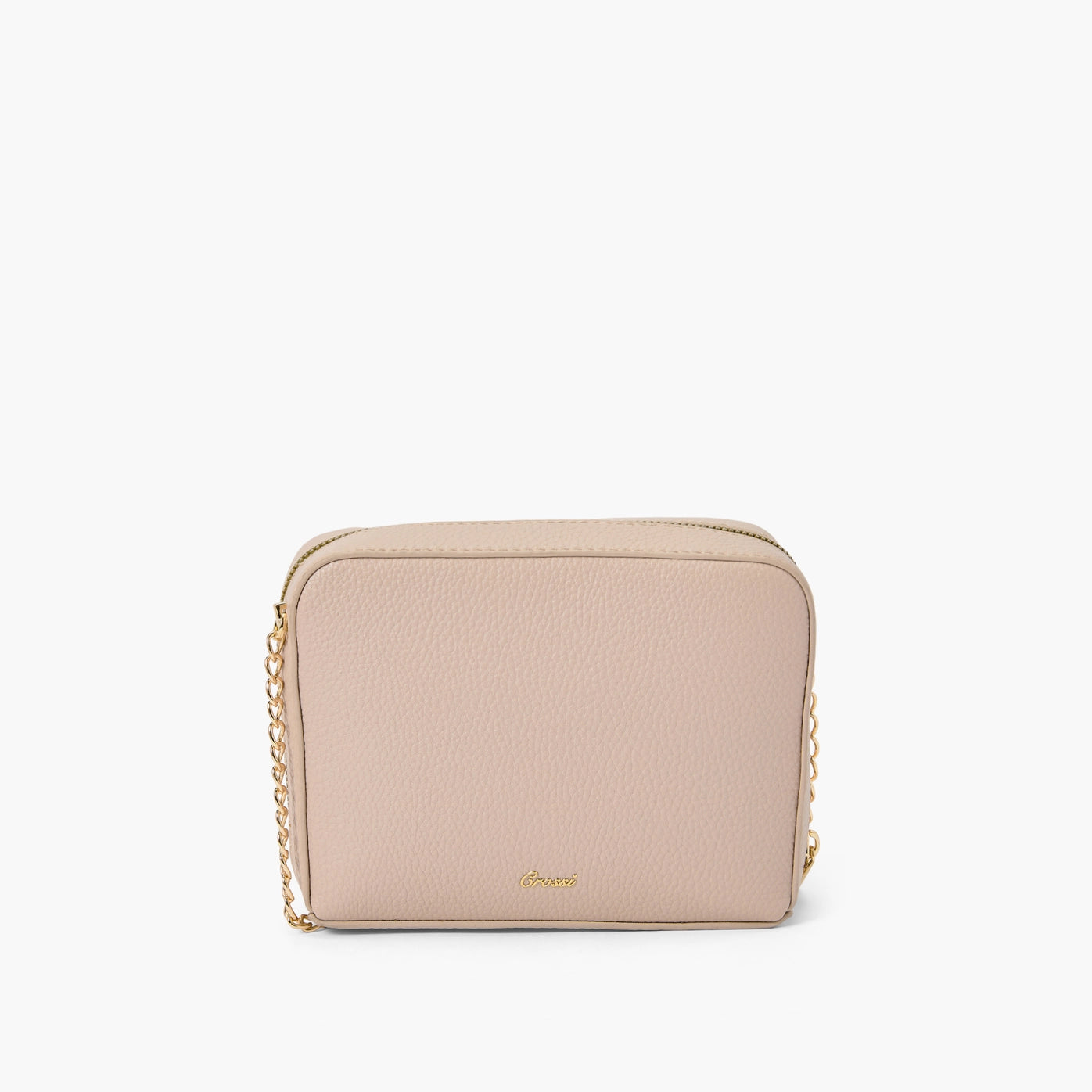 Boxy Bow Crossbody - Beige