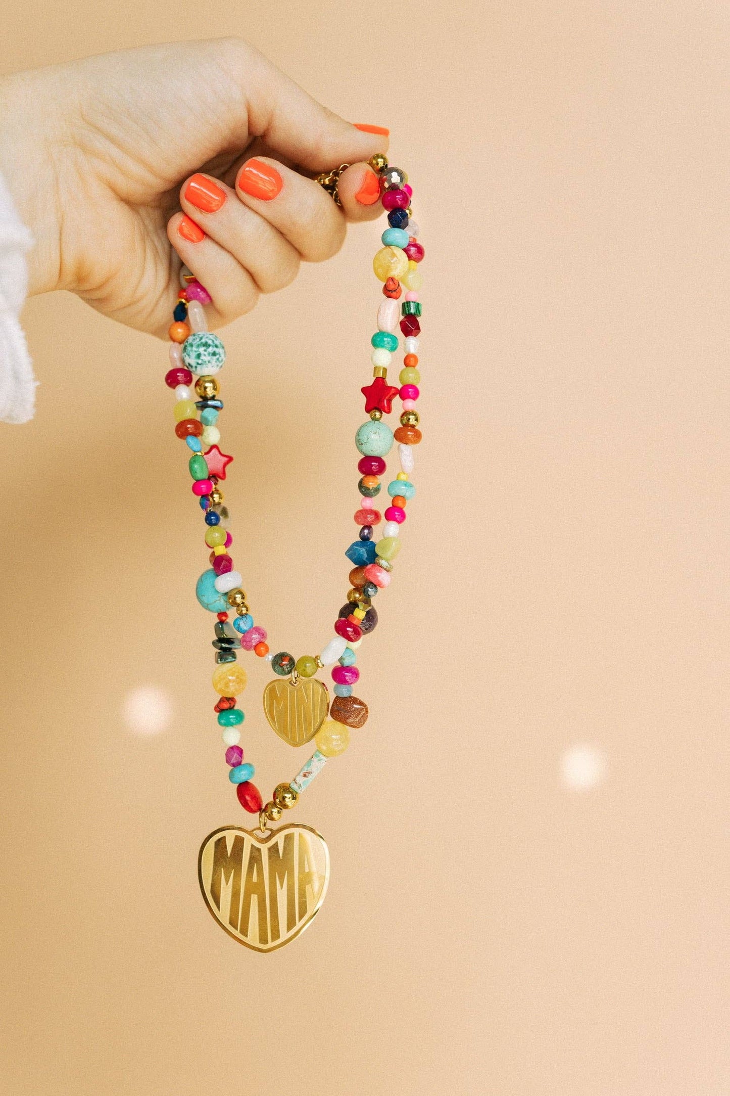 For The Moms Beaded Necklace - MAMA