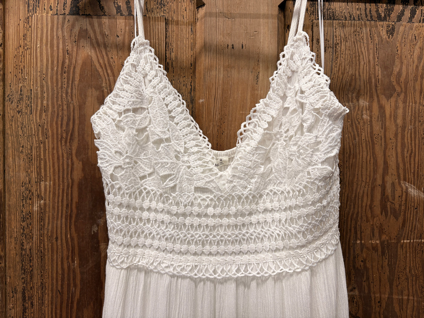 Boho Lattice Maxi Dress