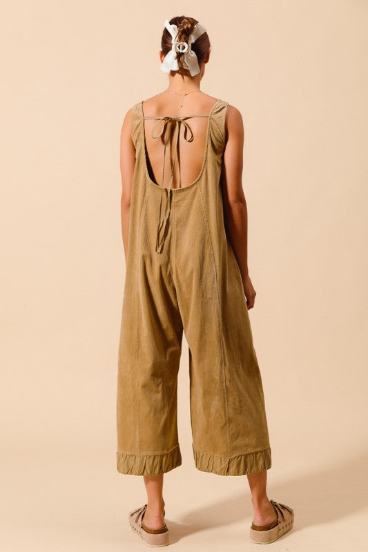 Corduroy Overalls Jumpsuit