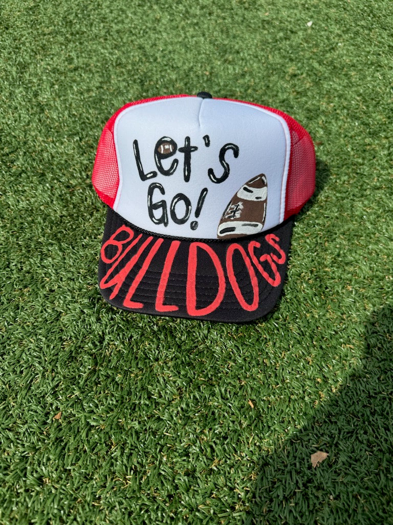 Lets Go Bulldogs Football Trucker Hat