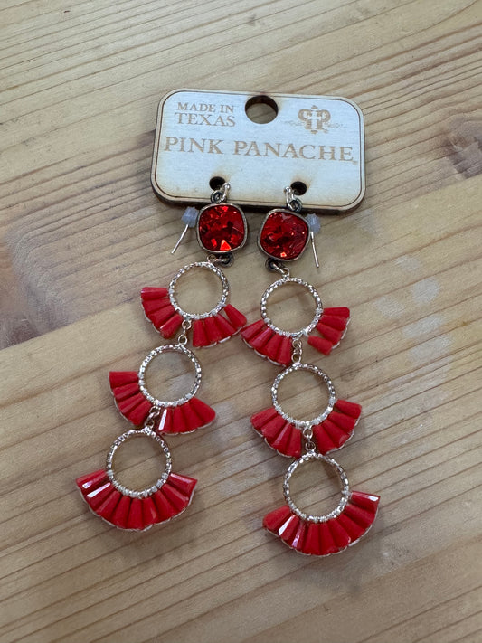 Pendant Circle Drop Earrings