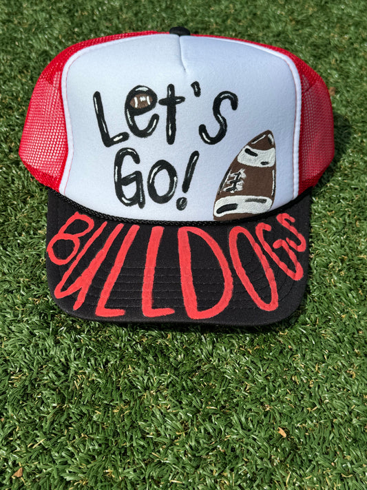 Lets Go Bulldogs Football Trucker Hat