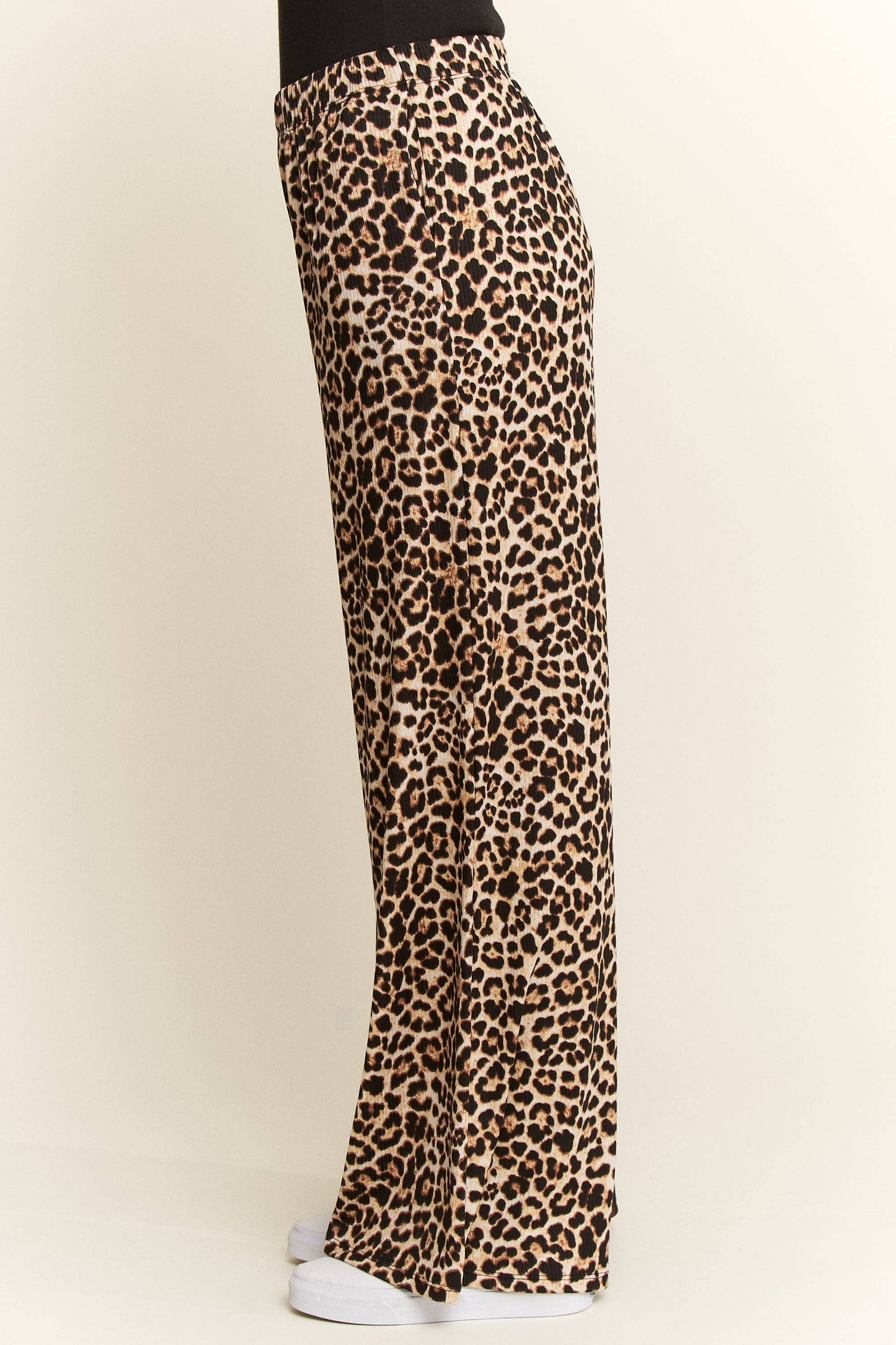 Plus Size Split Decision Leopard/Checkered Pants