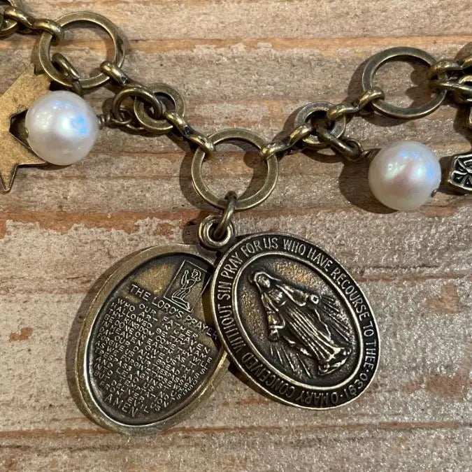 Religious Icon Charm Necklace