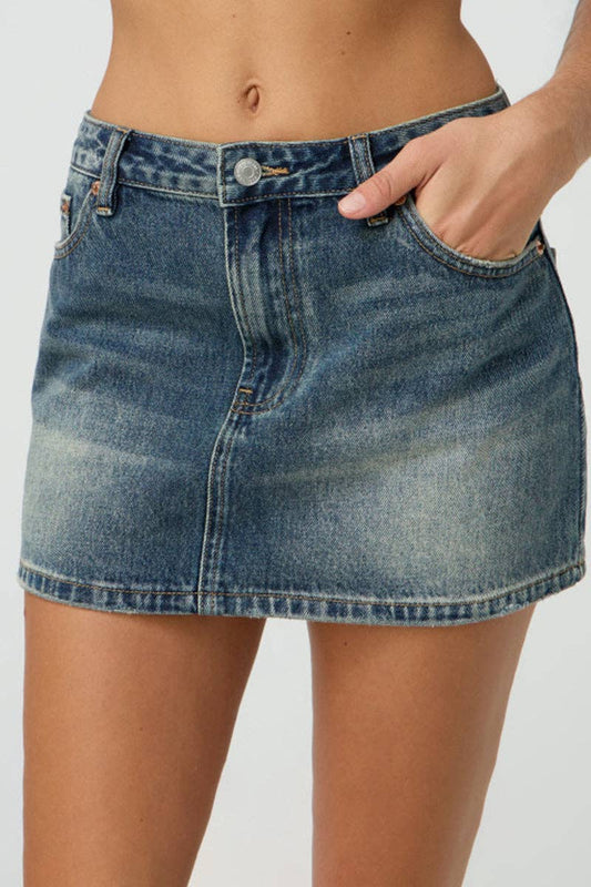 Classic Denim Mini Skirt