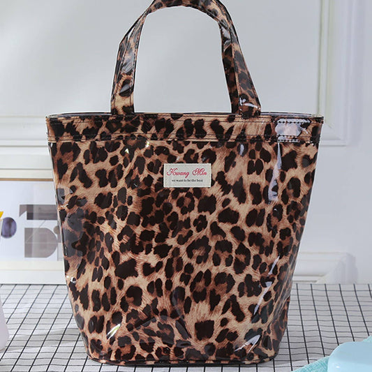 Minimalist Leopard Print Portable Storage Bag