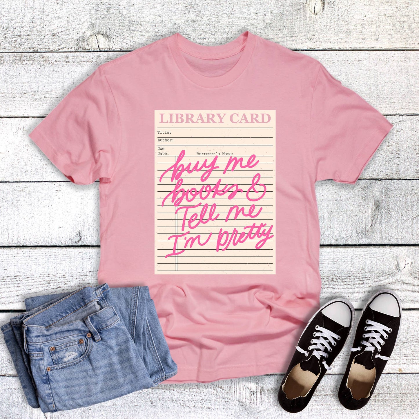Funny Reading Buy Books and Tell Me I'm Pretty Graphic Tee