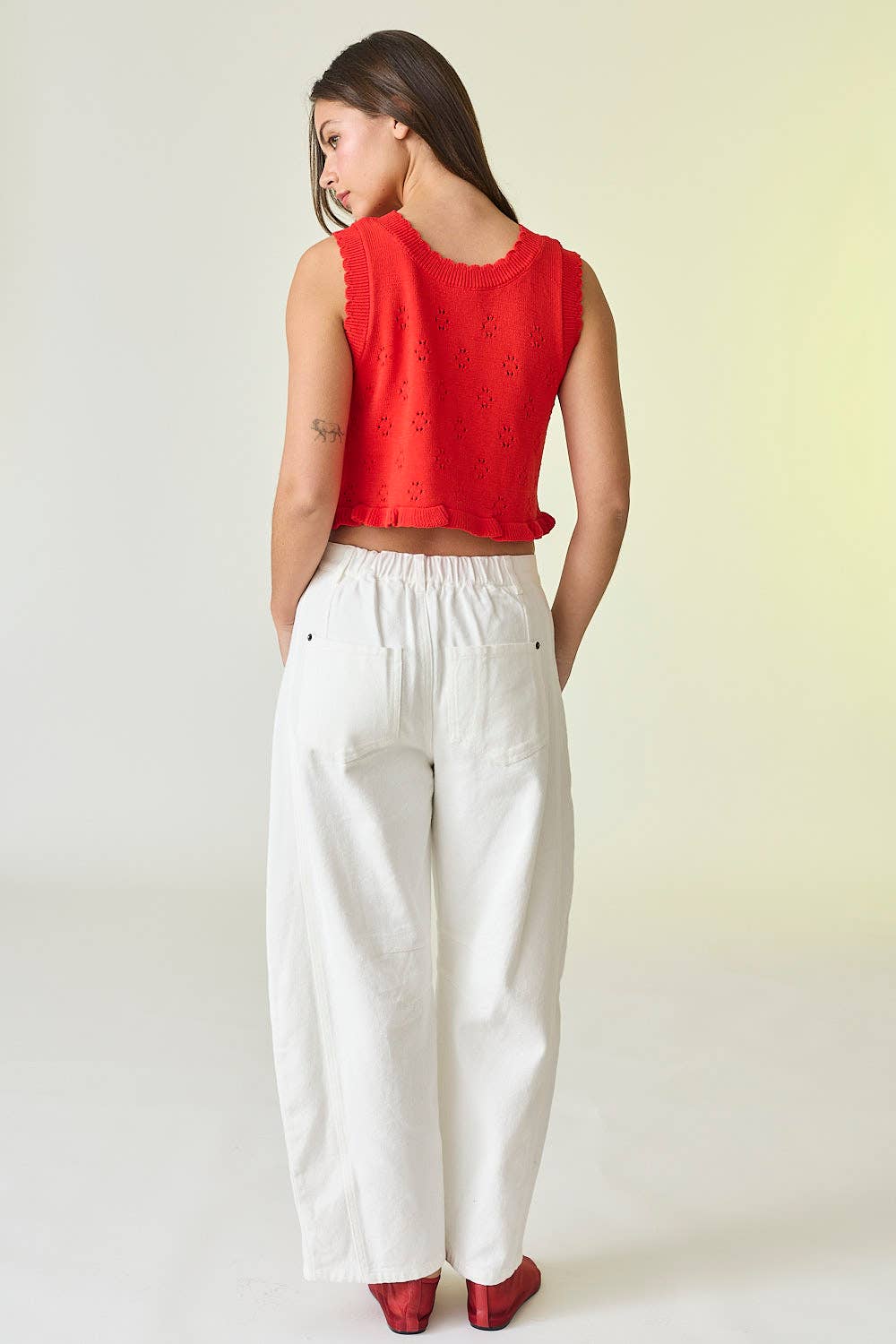 Stella Ruffle Sweater Top