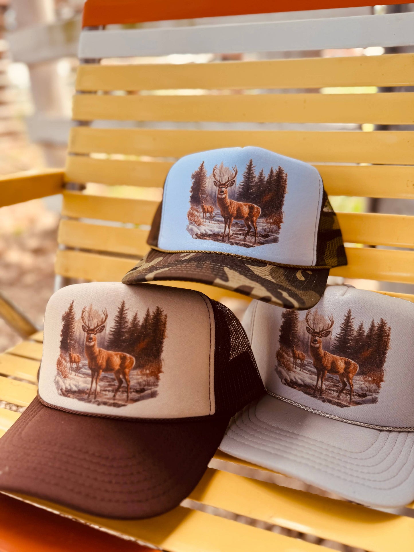 Retro Deer Trucker Cap