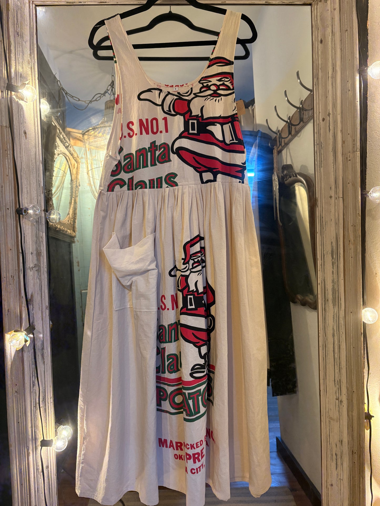Santa Feed Sack Dress