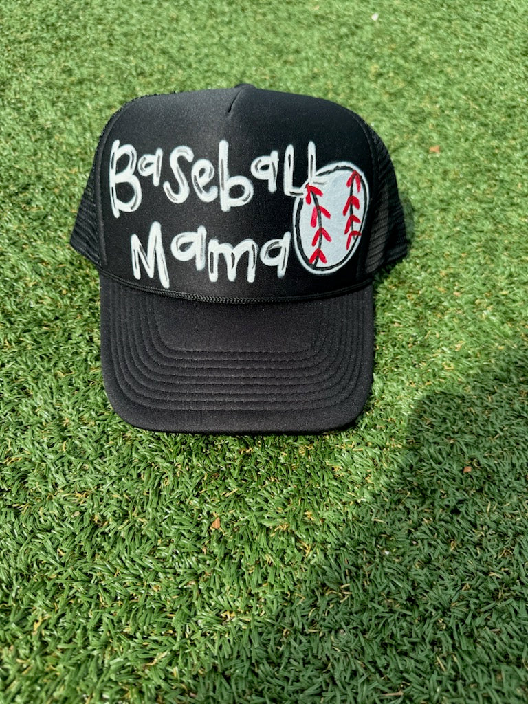 Baseball Mama Trucker Hat