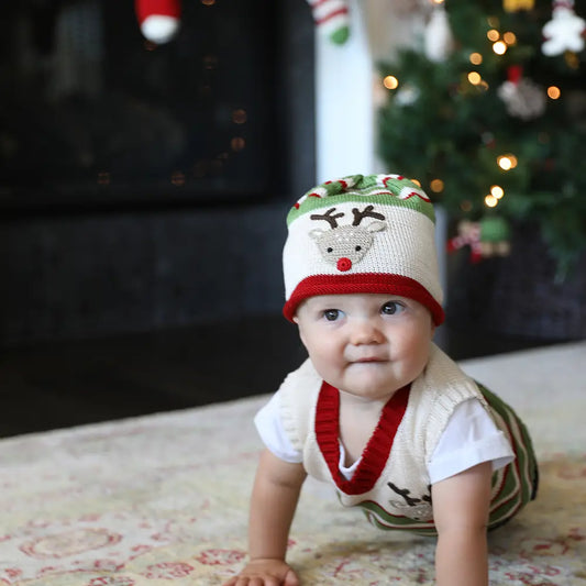 Kids Reindeer Beanie Hat
