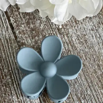 Flower Power "Gray" Hair Clip