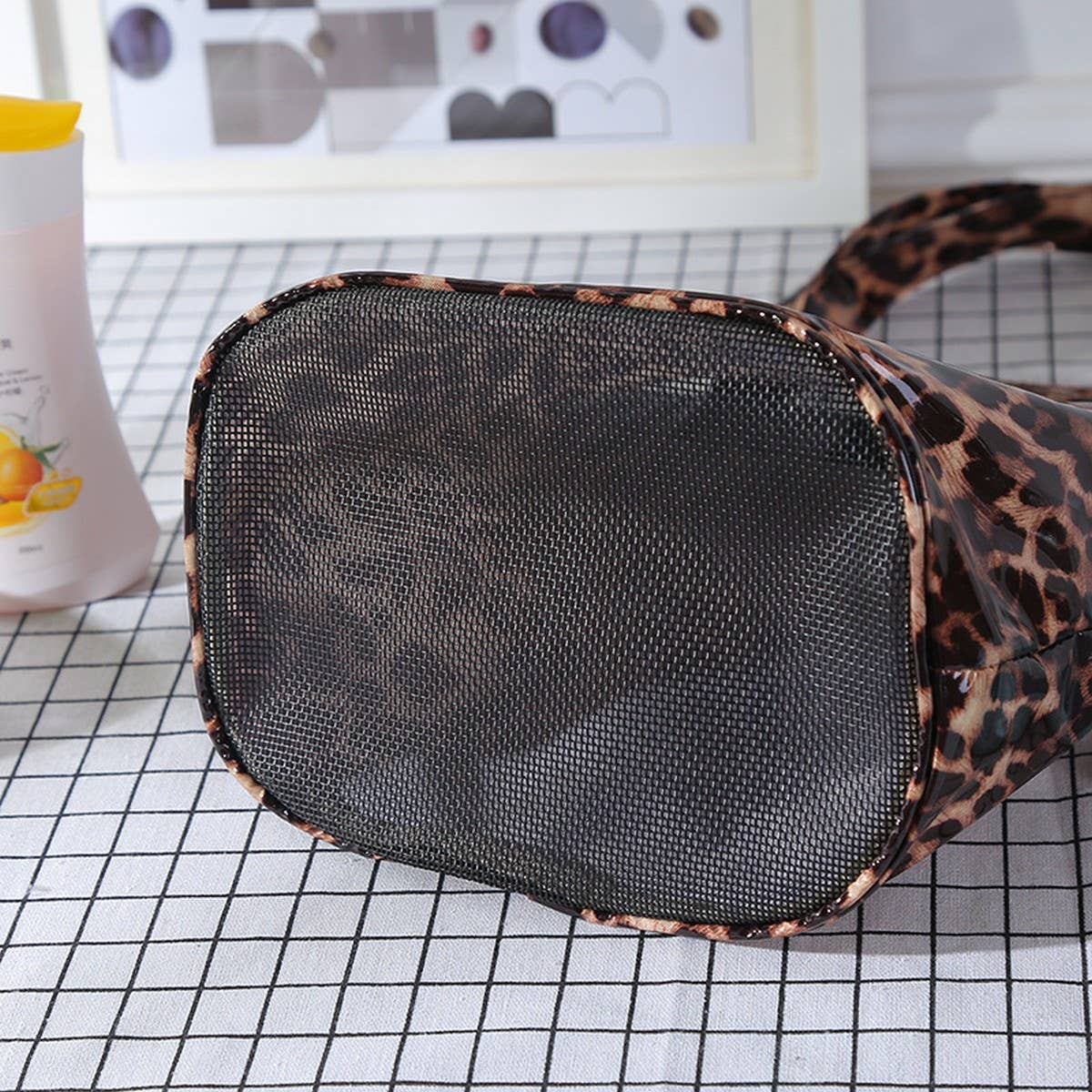 Minimalist Leopard Print Portable Storage Bag