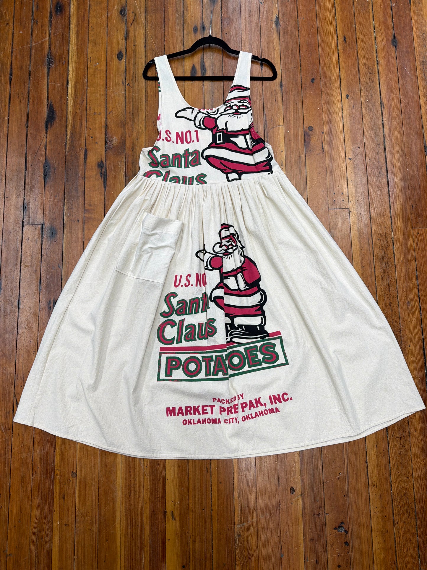 Santa Feed Sack Dress