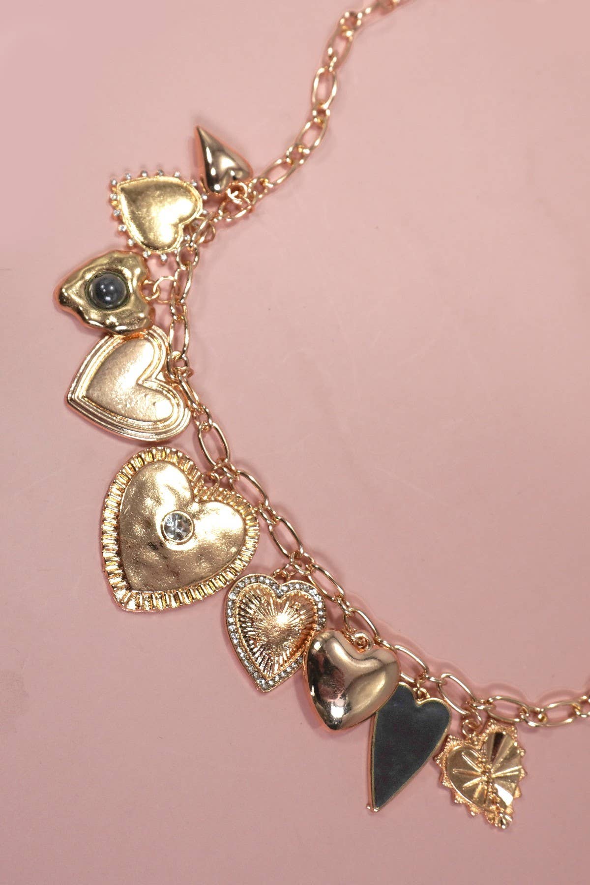 Charm Necklace - Multi Bold Heart