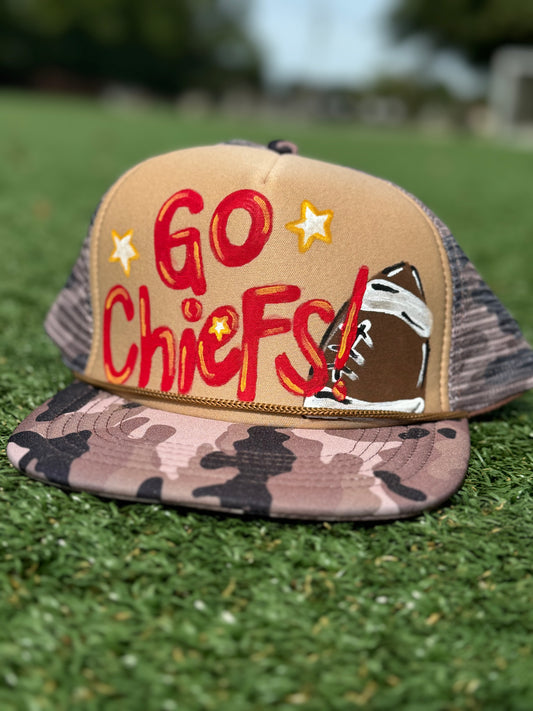 Go Chiefs Football Trucker Hat - Camouflage