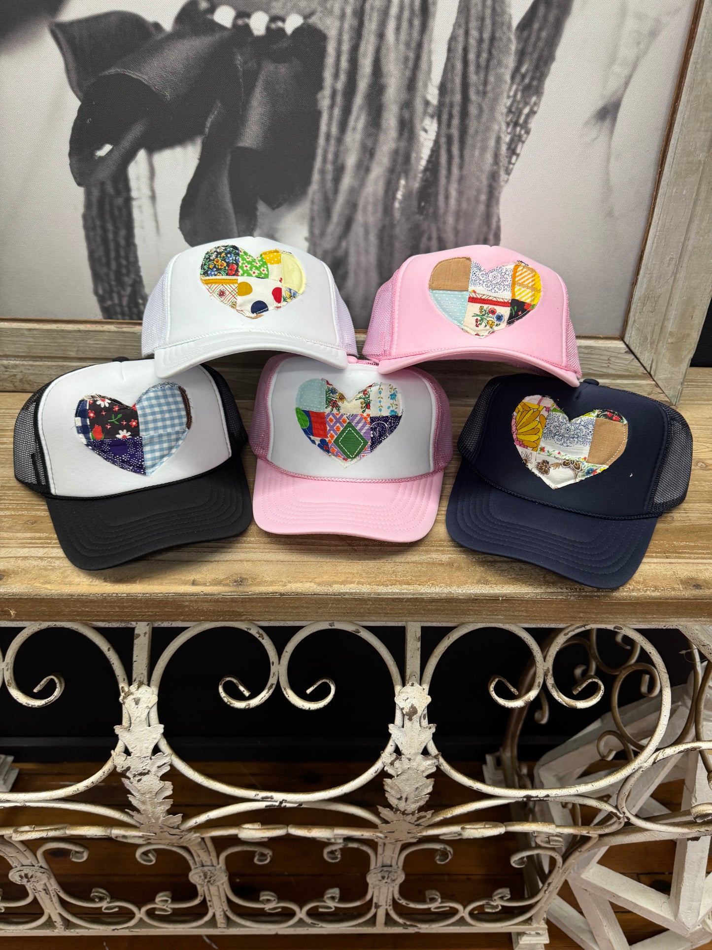 Quilted Heart Trucker Hat