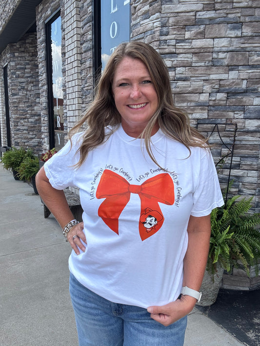 OSU Coquette Bow Graphic Tee