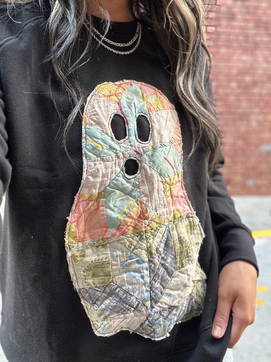 Vintage Quilt Ghost Sweatshirt