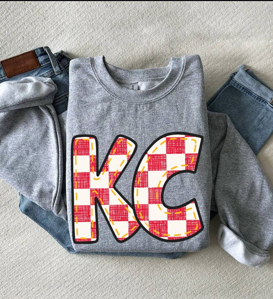 KC Checkered Pattern Tee