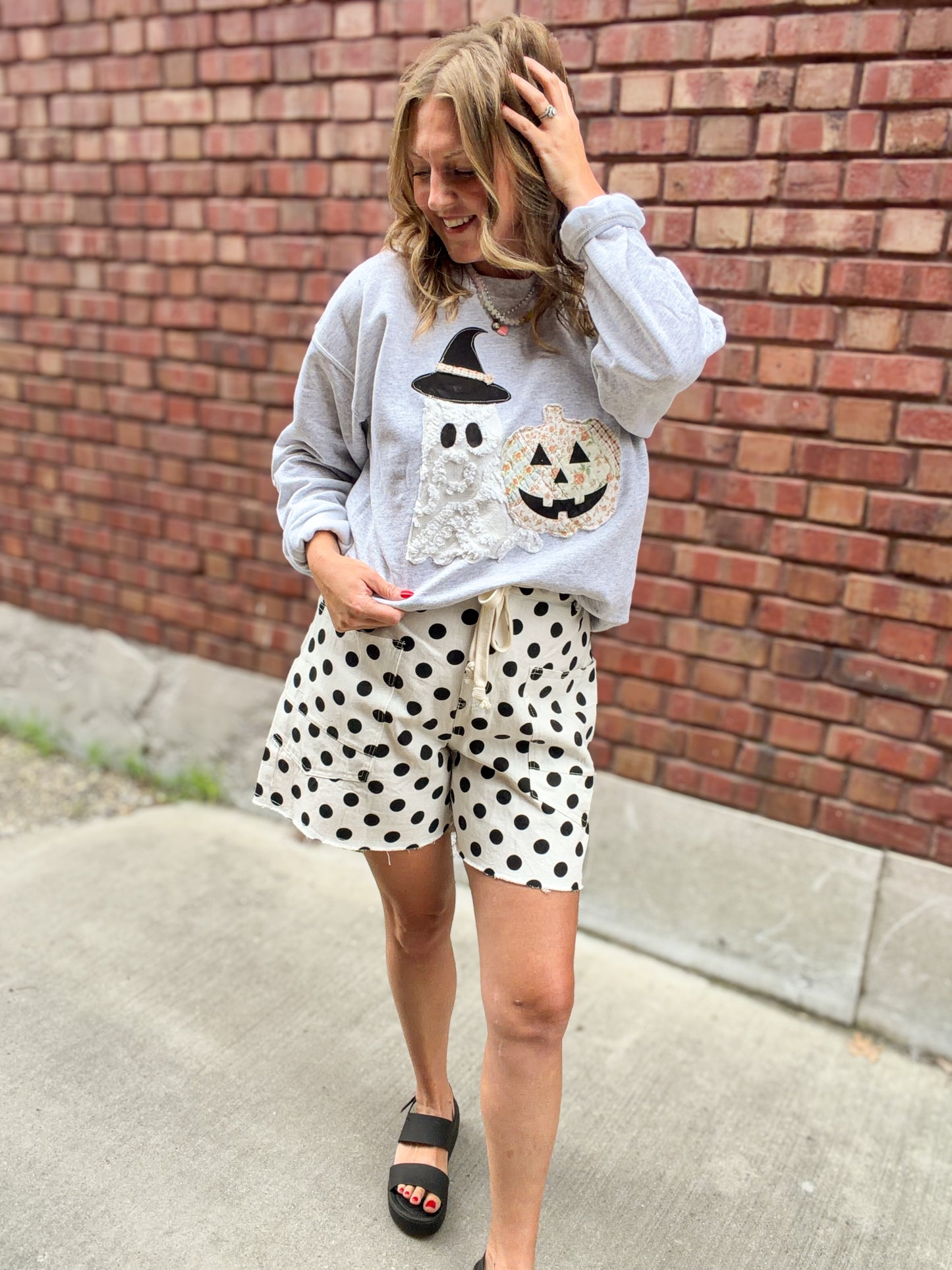Vintage Ghost & Jack O Lantern Sweatshirt