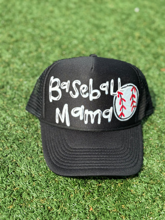 Baseball Mama Trucker Hat