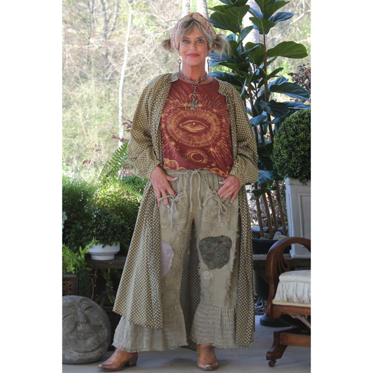 Jaded Gypsy Moonmoss Ruffle Pant
