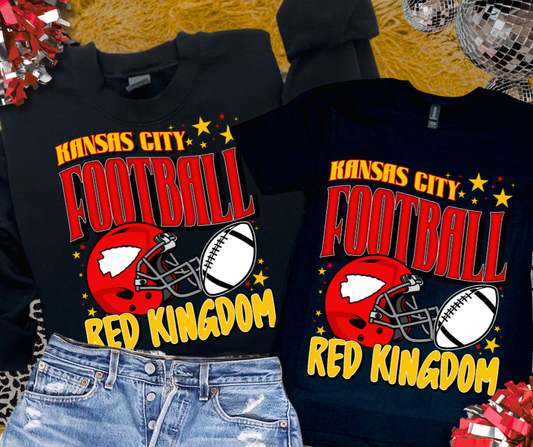 Red/Gold Kansas City Red Kingdom Tee - Black