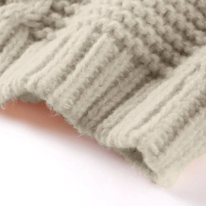 Slouchy Cable Knit Flare Sleeve Chunky Sweater Jumper