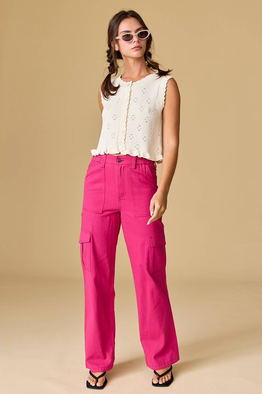 Stella Ruffle Sweater Top