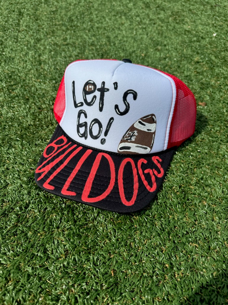 Lets Go Bulldogs Football Trucker Hat