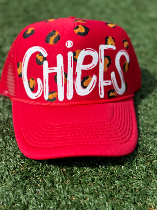 Chiefs Football Trucker Hat - Red